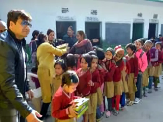 Meritorious students programme: books and uniforms for school children