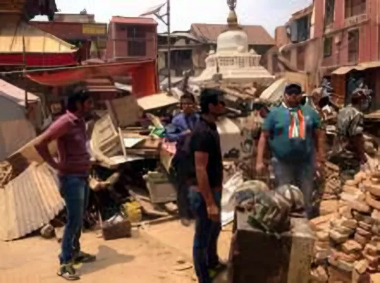 Nepal earthquake relief by Help & Support Foundation, 2015